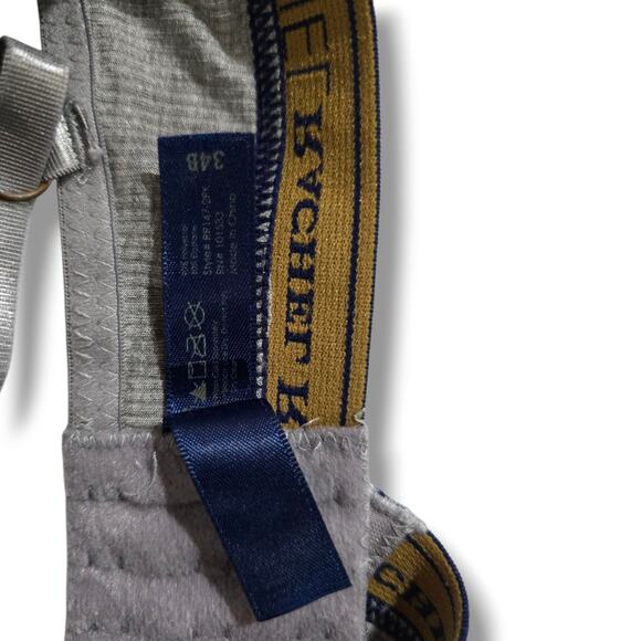 Rachel Roy Women’s Seamless Gray Logo Bra 34B Stretch Comfort Wireless - Picture 5 of 6